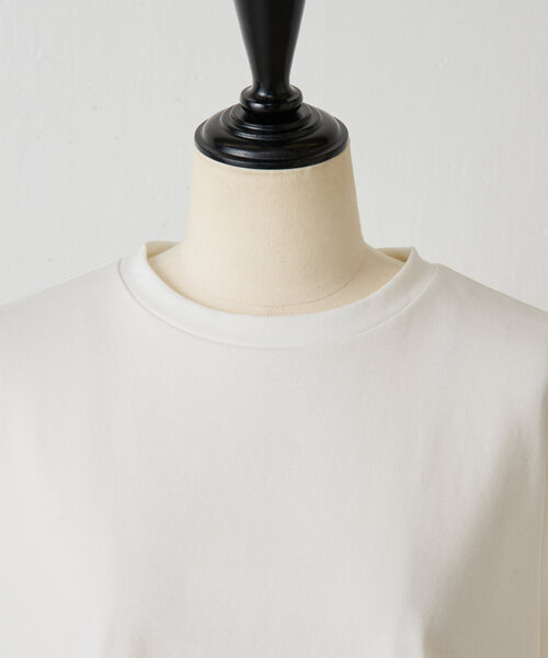 【BEARDSLEY】ビアズリー　白いカットソー　Tシャツ ポイントシアーカットソー（Tシャツ/カットソー）｜BEARDSLEY
