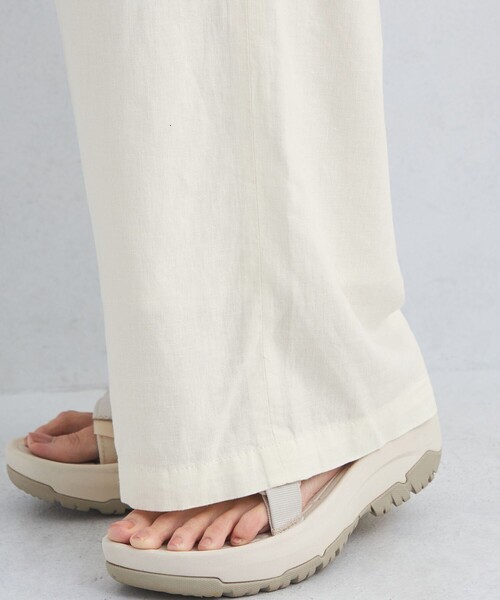 size SHORT/TALLあり］BREEZE LINEN ブリーズリネン ワイド