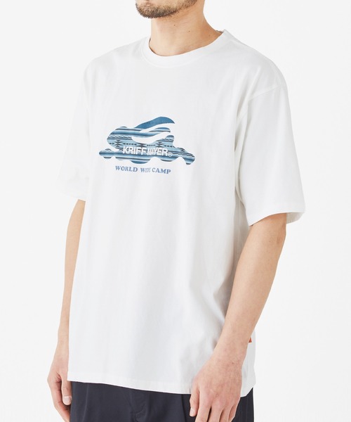 KRIFF MAYER（クリフメイヤー）の「フライングラビット柄ロゴT（Tシャツ/カットソー・メンズ・グレー/オフホワイト/イエロー/ブルー/コーラル/チャコール・LARGE/X-LARGE/MEDIUM）」の18枚目の写真