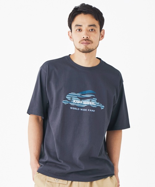 KRIFF MAYER（クリフメイヤー）の「フライングラビット柄ロゴT（Tシャツ/カットソー・メンズ・グレー/オフホワイト/イエロー/ブルー/コーラル/チャコール・LARGE/X-LARGE/MEDIUM）」の19枚目の写真