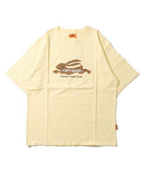 KRIFF MAYER（クリフメイヤー）の「フライングラビット柄ロゴT（Tシャツ/カットソー・メンズ・グレー/オフホワイト/イエロー/ブルー/コーラル/チャコール・LARGE/X-LARGE/MEDIUM）」の10枚目の写真