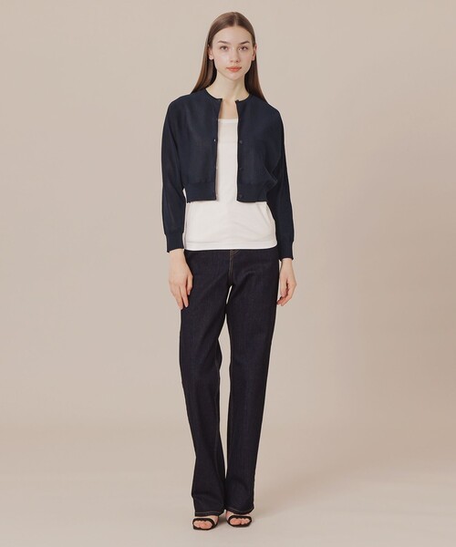 MACKINTOSH LONDON（マッキントッシュ ロンドン）の「2WAYドルマンカーディガン（カーディガン/ボレロ・レディース・ネイビー/ベージュ・FREE）」の3枚目の写真