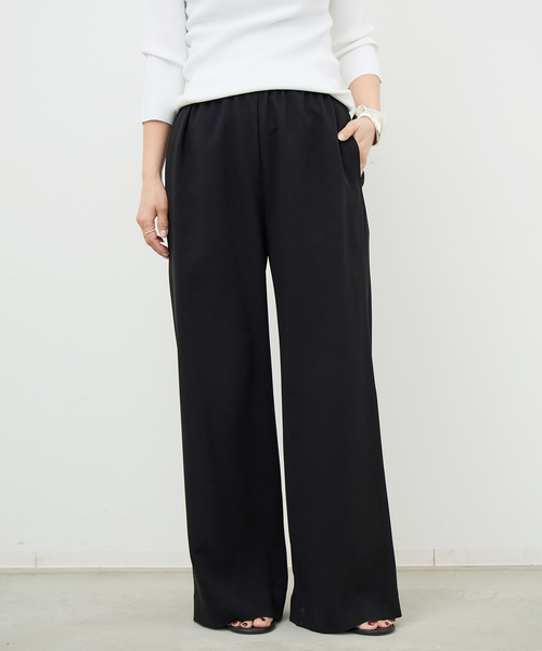 Deuxieme Classe スラックス 紫 0204124N0108 Deuxieme Classe スラックス パンツ *Linen ワイドパンツ