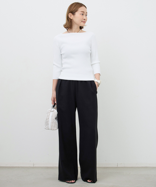 Deuxieme Classe（ドゥーズィエムクラス）の「*Sofia イージーパンツ（スラックス・レディース・ブラック/ベージュ/ネイビー・34/36/38）」の9枚目の写真