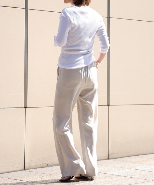 Deuxieme Classe（ドゥーズィエムクラス）の「*Sofia イージーパンツ（スラックス・レディース・ブラック/ベージュ/ネイビー・34/36/38）」の15枚目の写真