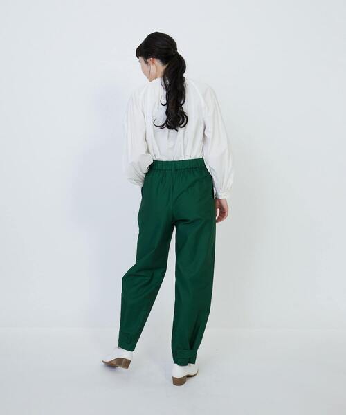 LOISIR（ロワズィール）の「コットンアジャスター付きパンツ（その他パンツ・レディース・グリーン/キナリ・MT/M）」の10枚目の写真