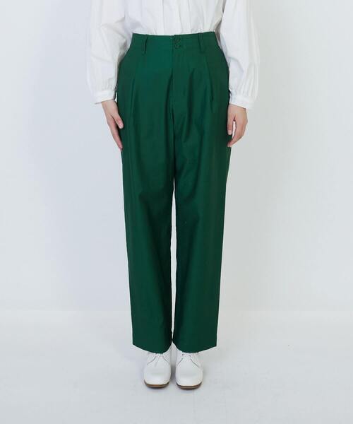 LOISIR（ロワズィール）の「コットンアジャスター付きパンツ（その他パンツ・レディース・グリーン/キナリ・MT/M）」の11枚目の写真