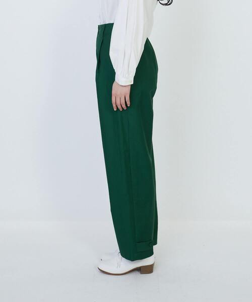 LOISIR（ロワズィール）の「コットンアジャスター付きパンツ（その他パンツ・レディース・グリーン/キナリ・MT/M）」の12枚目の写真