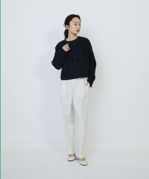 LOISIR（ロワズィール）の「コットンアジャスター付きパンツ（その他パンツ・レディース・グリーン/キナリ・MT/M）」の18枚目の写真