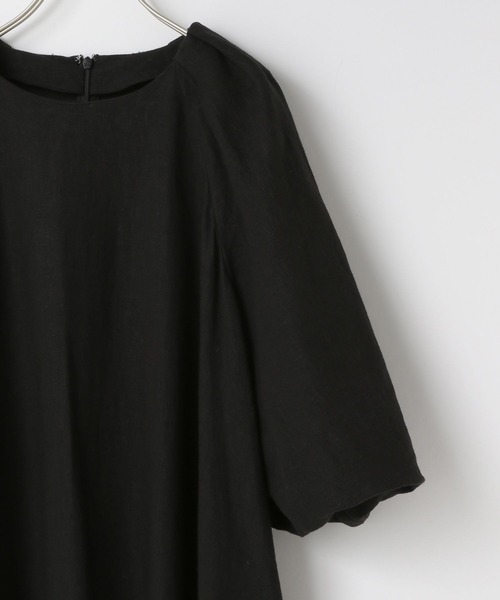 yuw（ユウ）の「ボリュームパフスリーブワンピース　321489（ワンピース・レディース・ブラック/レオパード・FREE）」の18枚目の写真