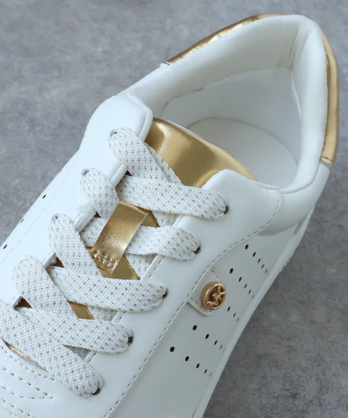 MICHAEL KORS（マイケルコース）の「【MICHAEL KORS/マイケルコース】JEM SCOTTY/ジェム スコッティ レースアップ スニーカー（スニーカー・レディース・ホワイト×シルバー/ホワイト×ゴールド/ゴールド系その他・22.5cm/23.0cm/23.5cm/17.0cm/18.0cm/19.0cm/22.0cm/20.0cm/21.0cm）」の15枚目の写真