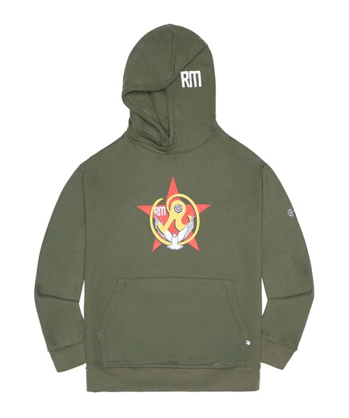 RICHARDSON(リチャードソン)の「【Richardson/リチャードソン】 RM Hoodie(パーカー・メンズ・ブラック/グリーン・S/M)」の1枚目の写真