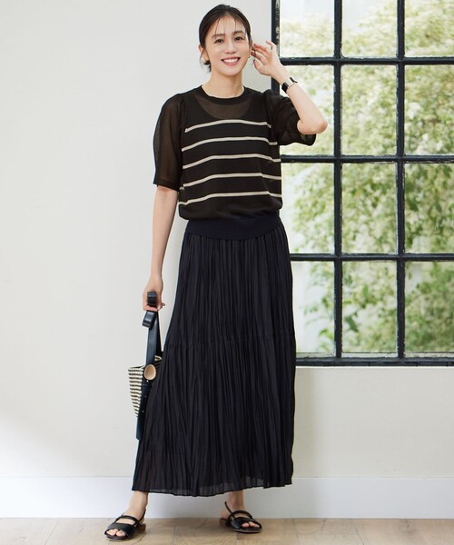 ハンドワッシャープリーツ スカート（スカート）｜自由区（ジユウク