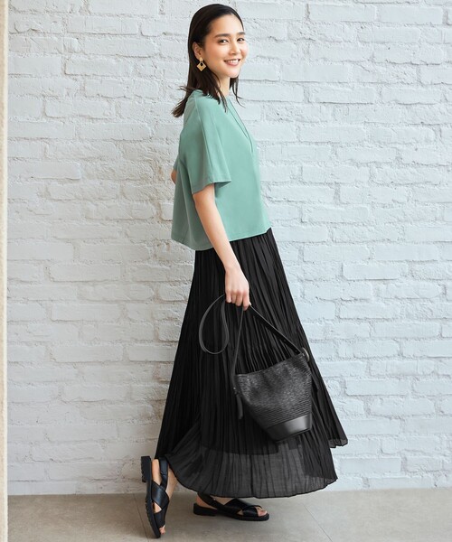 ハンドワッシャープリーツ スカート（スカート）｜自由区