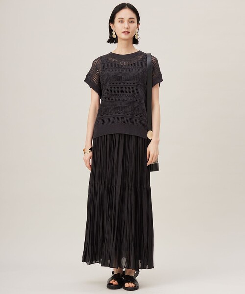 【自由区】ハンドワッシャープリーツ スカート 自由区（ジユウク） スカート ハンドワッシャープリーツ スカート