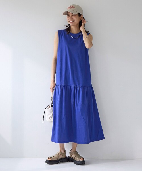 green label relaxing（グリーンレーベルリラクシング）の「［size SHORT/TALLあり］シンプルリフトワンピース -UVカット・抗菌-（ワンピース・レディース・レッド/ブラック/ケリーグリーン/モカ/ロイヤルブルー・SHORT/FREE/TALL）」の22枚目の写真