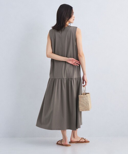新品！グリーンレーベルリラクシング　シンプルリフトワンピース size SHORT/TALLあり］シンプルリフトワンピース -UVカット