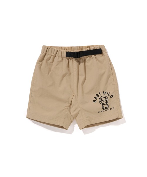 A BATHING APE（アベイシングエイプ）の「BABY MILO CLIMBING SHORTS（その他パンツ・キッズ・ブラック/ベージュ/グリーン・100/130/110/120/90/140）」の2枚目の写真