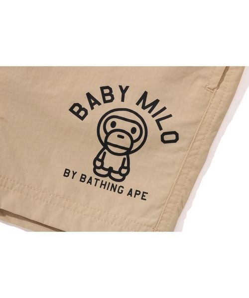 A BATHING APE（アベイシングエイプ）の「BABY MILO CLIMBING SHORTS（その他パンツ・キッズ・ブラック/ベージュ/グリーン・100/130/110/120/90/140）」の8枚目の写真