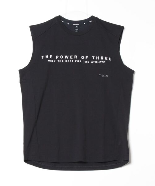 adidas(アディダス)の「アディダス adidas Adptn レギュラーフィット テクスチャード ダブルニット ノースリーブTシャツ(Tシャツ/カットソー・メンズ・ライトグリーン/ホワイト/ブラック・S/M/L/LL/3L)」の1枚目の写真