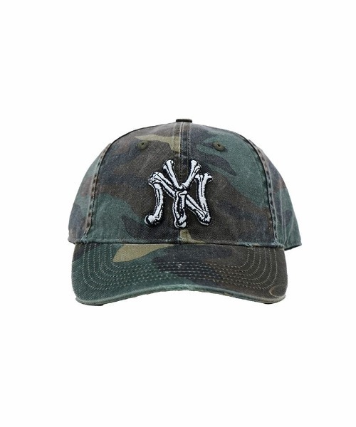 BASICKS(ベイシックス)の「BASICKS×F.M.C.D Camo NY Cap(キャップ・メンズ・グリーン系カモフラージュ・FREE)」の2枚目の写真