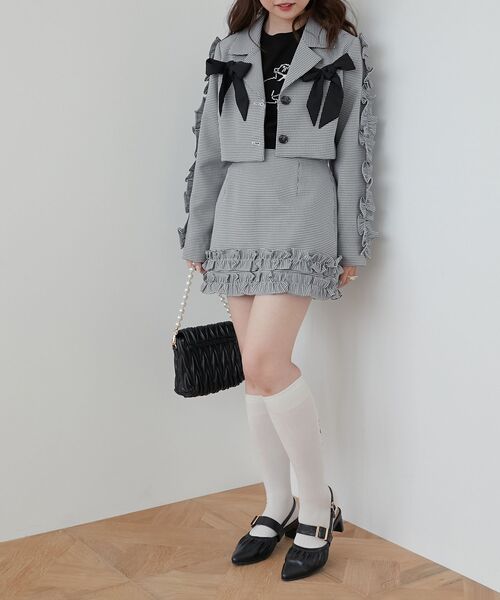 MAJESTIC LEGON（マジェスティックレゴン）の「ふかふかフィットギャザーミュール（その他シューズ・レディース・アイボリー/ブラック・SMALL/MEDIUM/LARGE/X-LARGE）」の14枚目の写真