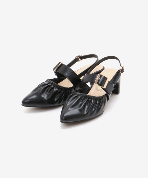 MAJESTIC LEGON（マジェスティックレゴン）の「ふかふかフィットギャザーミュール（その他シューズ・レディース・アイボリー/ブラック・SMALL/MEDIUM/LARGE/X-LARGE）」の18枚目の写真