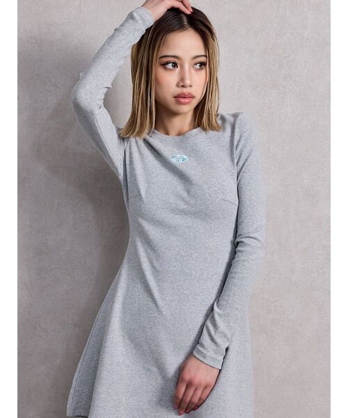 GYDA(ジェイダ)の「GDフレアワンピース(ワンピース・レディース・ブラック/オフホワイト/グレー・FREE)」の20枚目の写真