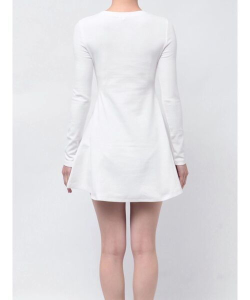 GYDA(ジェイダ)の「GDフレアワンピース(ワンピース・レディース・ブラック/オフホワイト/グレー・FREE)」の16枚目の写真