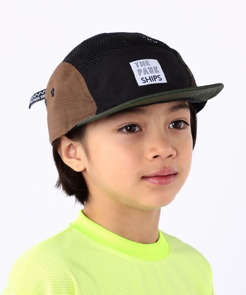 THE PARK SHOP（ザパークショップ）の「【SHIPS KIDS別注】THE PARK SHOP:BALLPARK POKET CAP（キャップ・キッズ・オリーブ/ネイビー・ONE SIZE）」の2枚目の写真