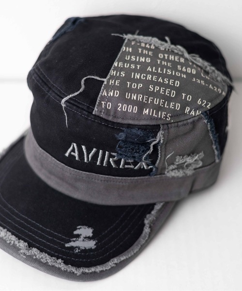 AVIREX(アヴィレックス)の「【RS】【AVIREX】Damege Work Cap(キャップ・メンズ・ネイビー/ベージュ/オリーブ/ブラック・FREE)」の5枚目の写真