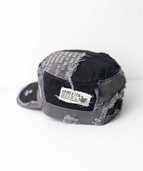 AVIREX(アヴィレックス)の「【RS】【AVIREX】Damege Work Cap(キャップ・メンズ・ネイビー/ベージュ/オリーブ/ブラック・FREE)」の6枚目の写真