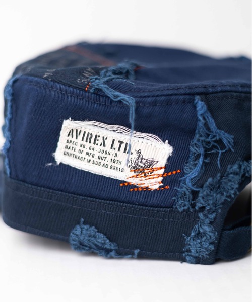 AVIREX(アヴィレックス)の「【RS】【AVIREX】Damege Work Cap(キャップ・メンズ・ネイビー/ベージュ/オリーブ/ブラック・FREE)」の20枚目の写真