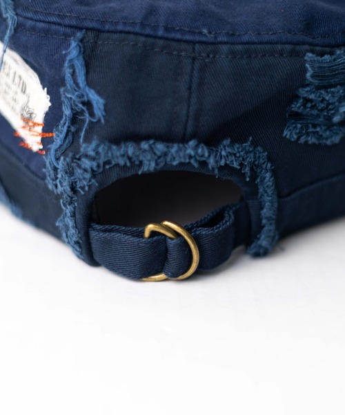 AVIREX(アヴィレックス)の「【RS】【AVIREX】Damege Work Cap(キャップ・メンズ・ネイビー/ベージュ/オリーブ/ブラック・FREE)」の21枚目の写真