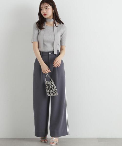 PROPORTION BODY DRESSING（プロポーションボディドレッシング）の「スウェットトラックパンツ / 1215130400（その他パンツ・レディース・ダークグレー/ベージュ・MEDIUM/SMALL）」の6枚目の写真