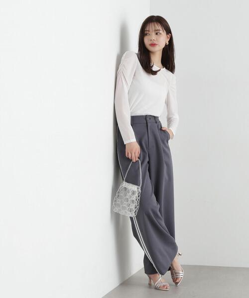 PROPORTION BODY DRESSING（プロポーションボディドレッシング）の「スウェットトラックパンツ / 1215130400（その他パンツ・レディース・ダークグレー/ベージュ・MEDIUM/SMALL）」の7枚目の写真