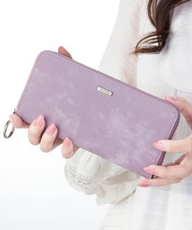 BARCOS（バルコス）の「【BARCOS/バルコス】シルキーレザーラウンド型ロングウォレット（財布）」