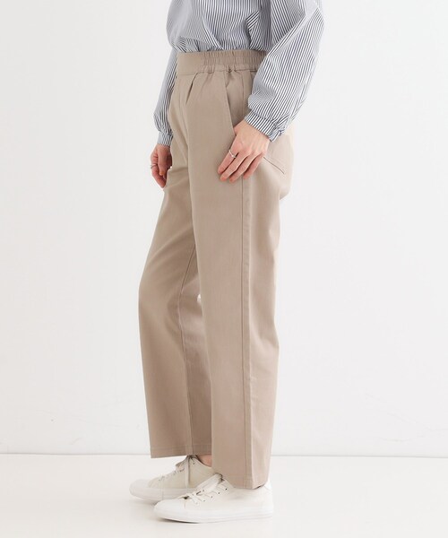 SHOO・LA・RUE(シューラルー)の「◆【洗える/S-3L】ストレッチで楽な穿き心地 綿イージーストレートパンツ(その他パンツ・レディース・ブラック/カーキ/ベージュ・01/02/03/04/05)」の13枚目の写真
