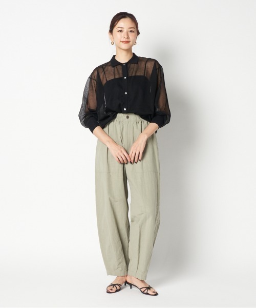 HELIOPOLE（エリオポール）の「MILITARY BALLOON PANTS（その他パンツ・レディース・オリーブ/ベージュ・36/38）」の17枚目の写真