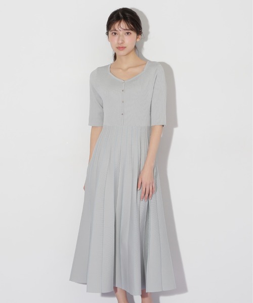 jill by ジルバイジルスチュアート ワンピース プリーツニットワンピース | JILL by JILL STUART（ジル バイ