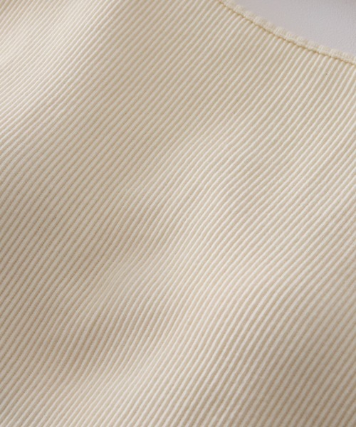 BABYLONE(バビロン)の「【洗濯可】カップ付き5分袖プルオーバー(Tシャツ/カットソー・レディース・チャコール/ホワイト/ブラック・フリー)」の7枚目の写真