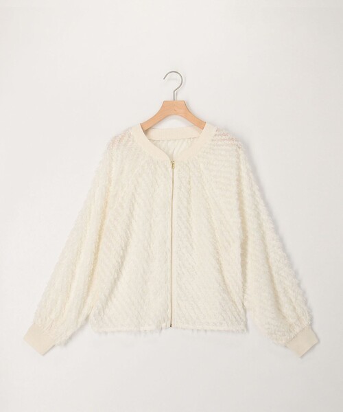 MICO COULIER(ミコクリエ)の「立体ジャガードZIPシャツブルゾン(ブルゾン・レディース・ベビーピンク/ブラック/キナリ・38)」の11枚目の写真