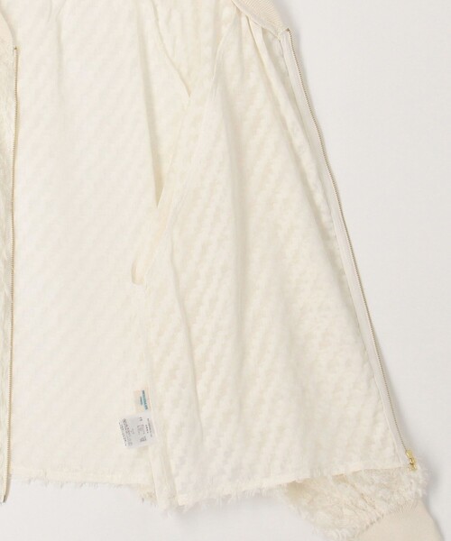 MICO COULIER(ミコクリエ)の「立体ジャガードZIPシャツブルゾン(ブルゾン・レディース・ベビーピンク/ブラック/キナリ・38)」の17枚目の写真