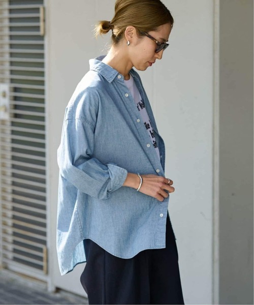 FRAMeWORK(フレームワーク)の「≪追加≫ダンガリーシャツ3(シャツ/ブラウス・レディース・サックスブルー・FREE)」の7枚目の写真