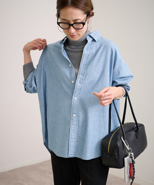 FRAMeWORK(フレームワーク)の「≪追加≫ダンガリーシャツ3(シャツ/ブラウス・レディース・サックスブルー・FREE)」の21枚目の写真