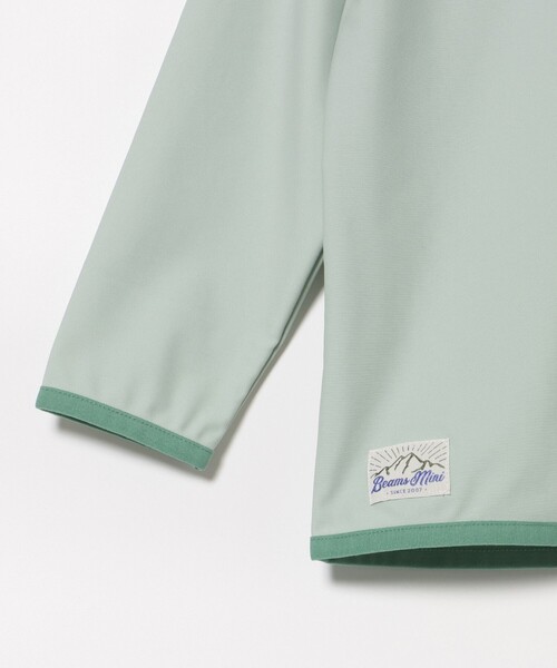 BEAMS mini（ビームスミニ）の「UV ジップ ラッシュガード 2025SS（100～130cm）（ラッシュガード・キッズ・オレンジ/ミント・S(100～110)/M(110～120)/L(120～130)）」の8枚目の写真