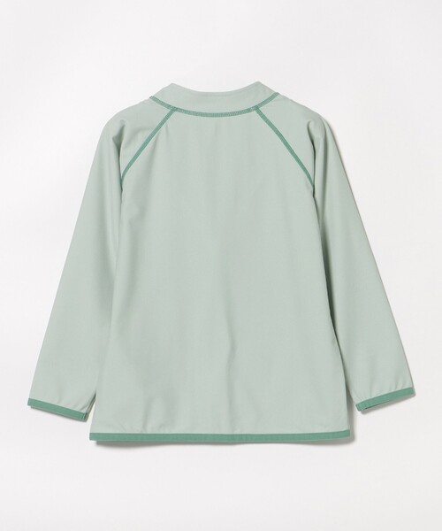 BEAMS mini（ビームスミニ）の「UV ジップ ラッシュガード 2025SS（100～130cm）（ラッシュガード・キッズ・オレンジ/ミント・S(100～110)/M(110～120)/L(120～130)）」の9枚目の写真