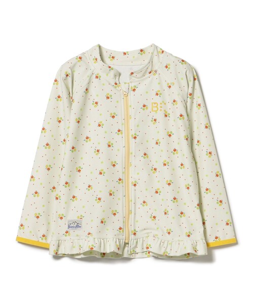 BEAMS mini（ビームスミニ）の「UV ジップ ラッシュガード 2025SS（100～130cm）（ラッシュガード・キッズ・オレンジ/ミント・S(100～110)/M(110～120)/L(120～130)）」の11枚目の写真