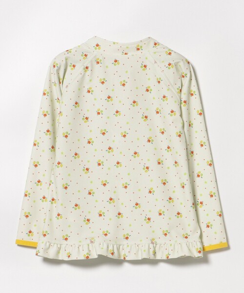 BEAMS mini（ビームスミニ）の「UV ジップ ラッシュガード 2025SS（100～130cm）（ラッシュガード・キッズ・オレンジ/ミント・S(100～110)/M(110～120)/L(120～130)）」の12枚目の写真