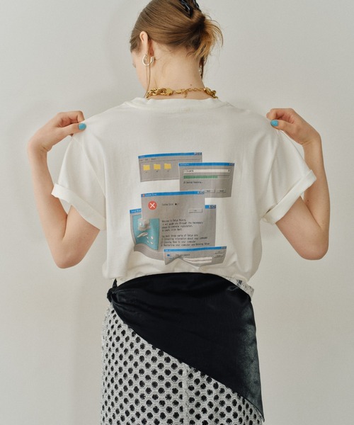 yae(ヤエ)の「Original graphic T-shirts / オリジナルグラフィックTシャツ(Tシャツ/カットソー・レディース・グレー/ホワイト・FREE)」の1枚目の写真